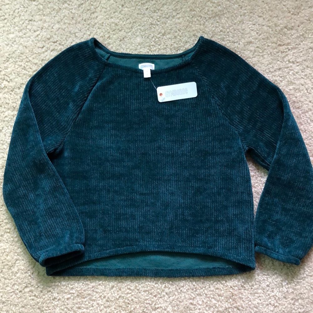Gymboree NWT teal green soft sweater